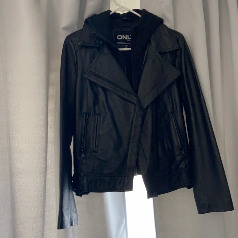 Faux leather jacket